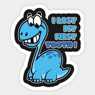 Kids I Lost My First Tooth - Cute Dinosaurs graphic Sticker